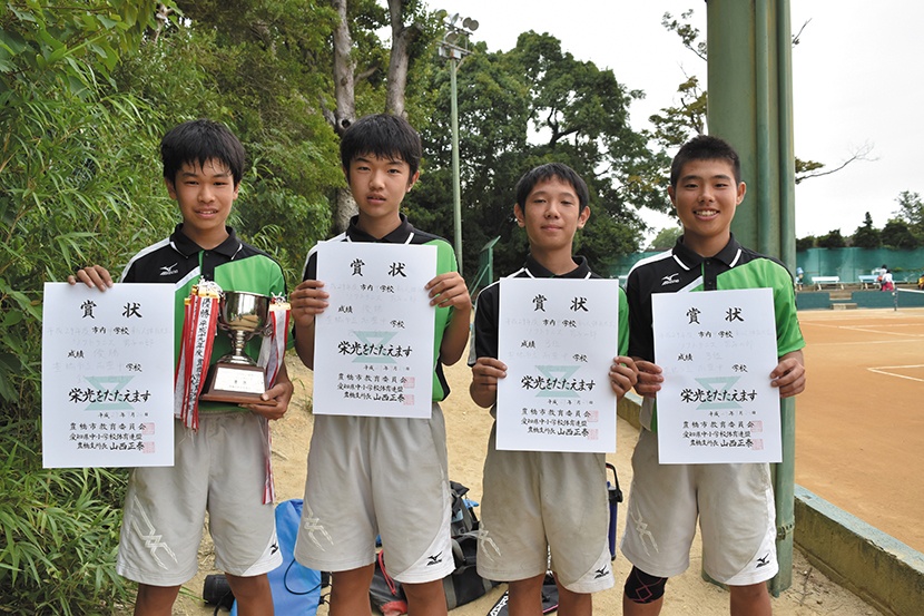 豊橋市内中学校新人体育大会ソフトテニス競技