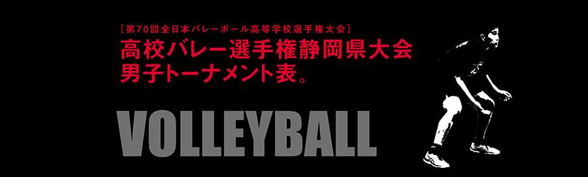 第70回 全日本バレーボール選手権大会 静岡県予選男子組み合わせ
