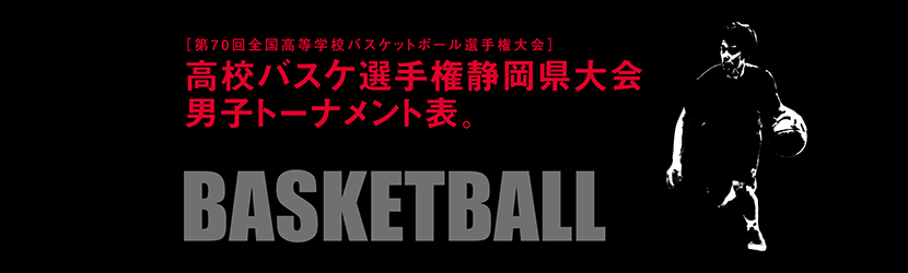 第70回 全国高校バスケットボール選手権大会 静岡県大会男子組み合わせ